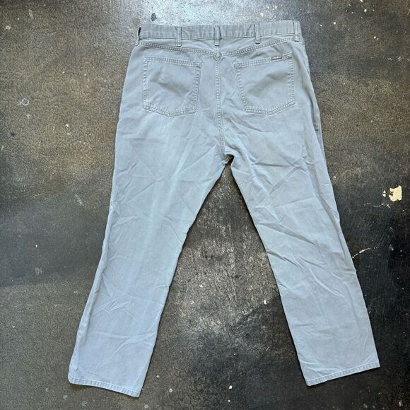 Eddie Bauer Legend Wash Grey Pants Mens Size 37x30 Used Straight Fit - Picture 5 of 13